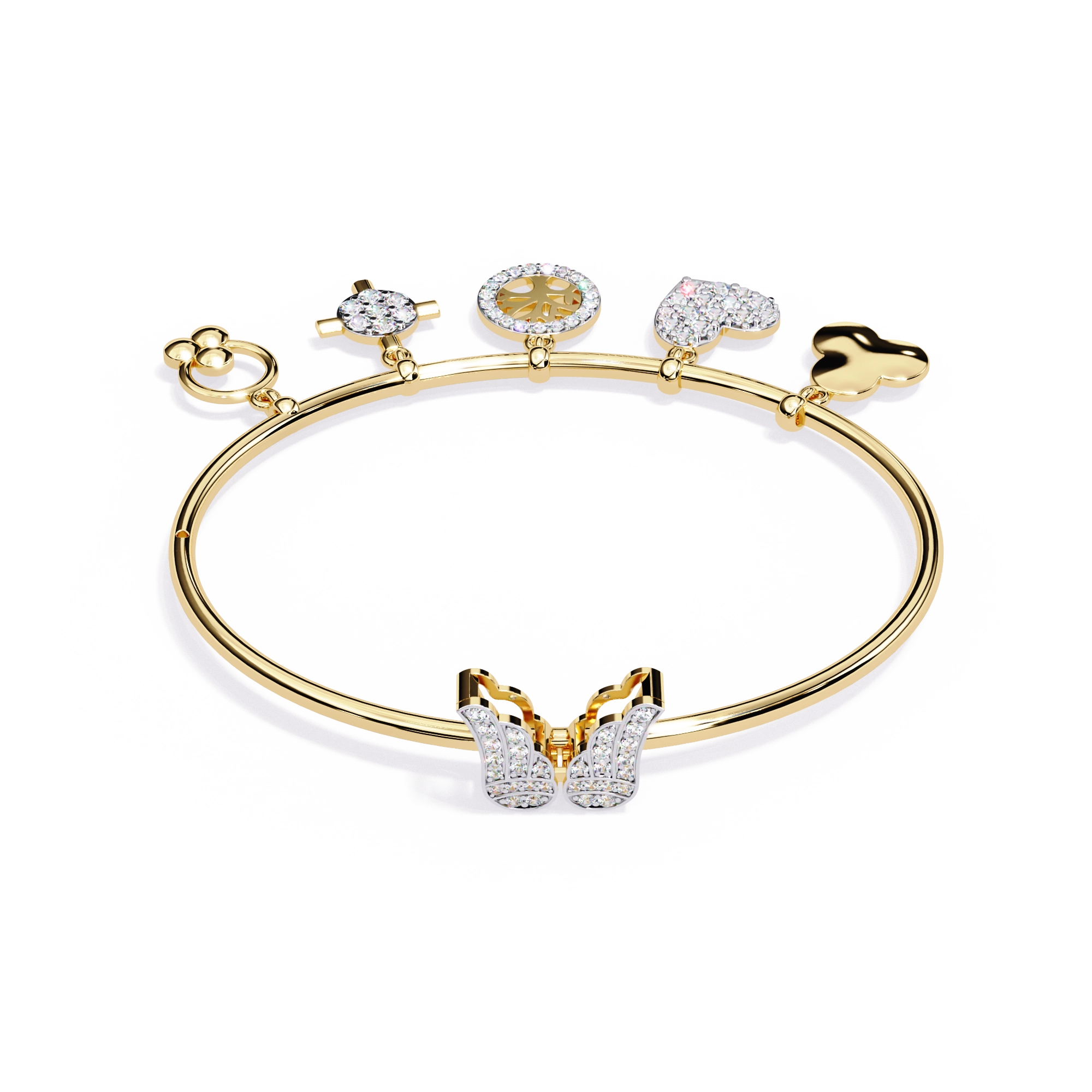 Charm Bangle Bracelet