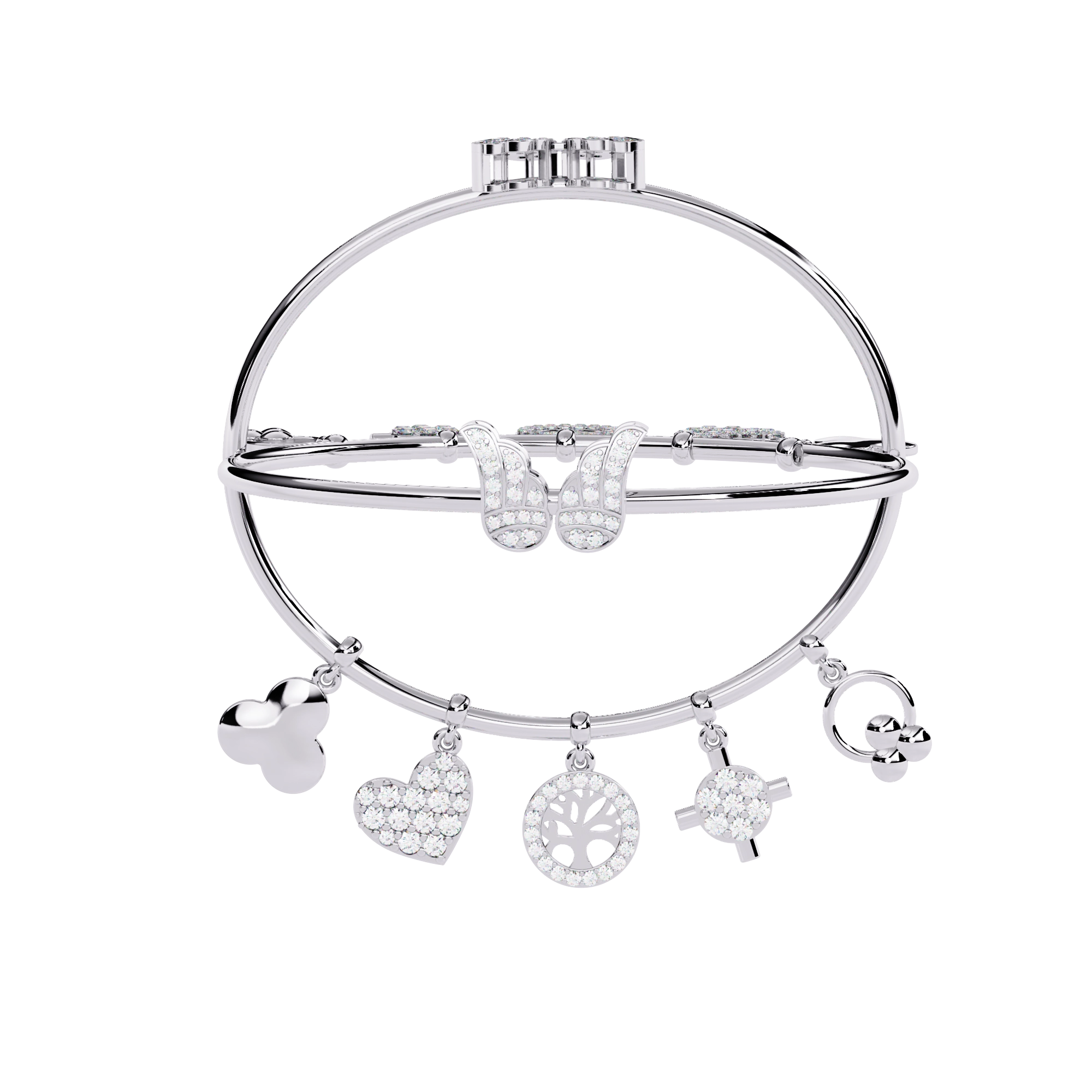 Charm Bangle Bracelet