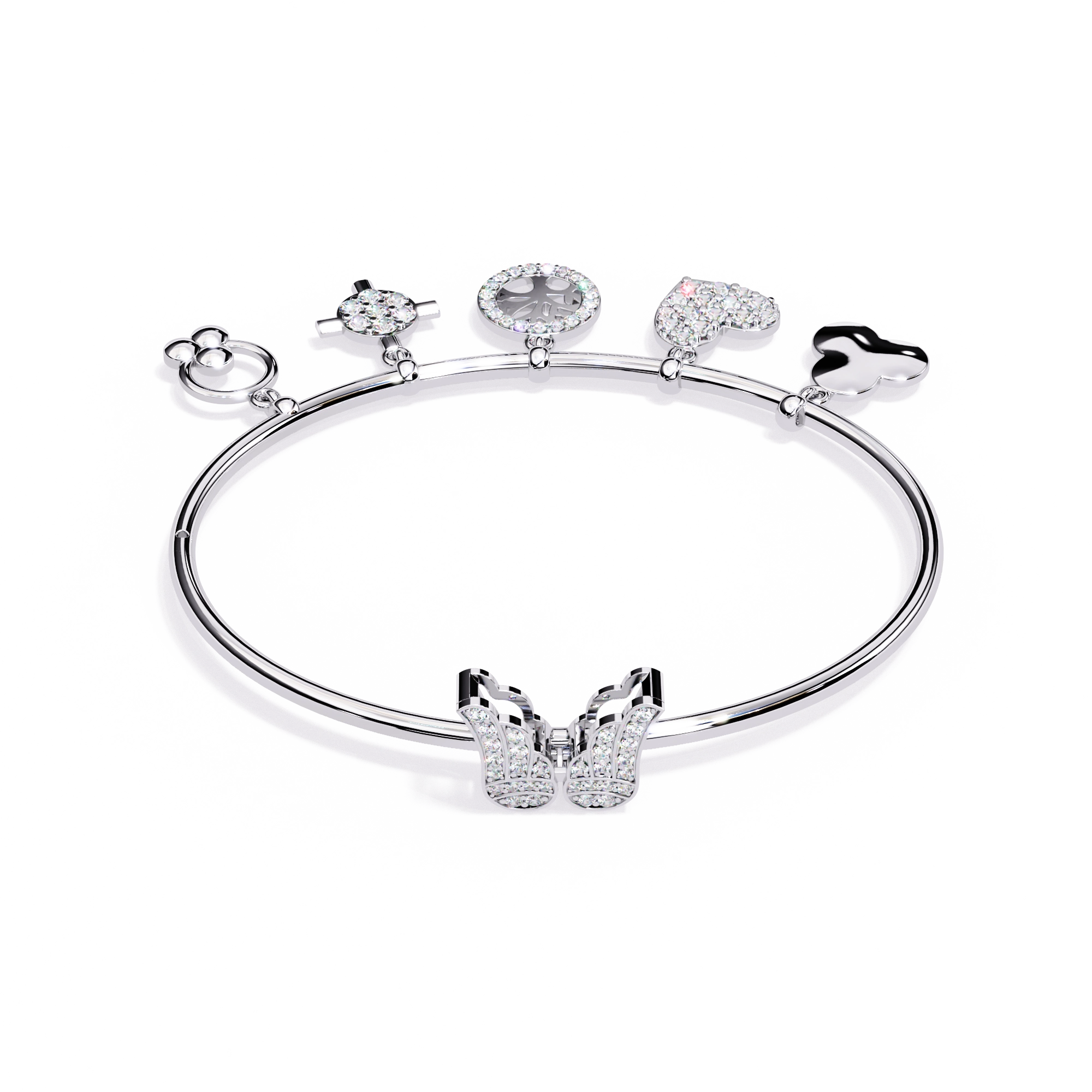 Charm Bangle Bracelet
