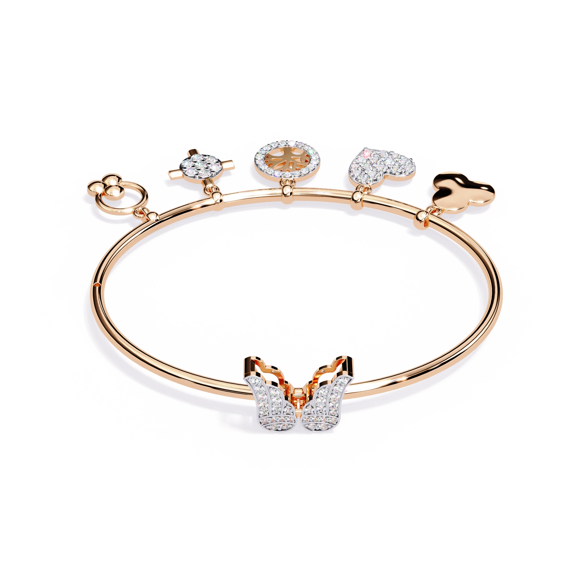 Charm Bangle Bracelet