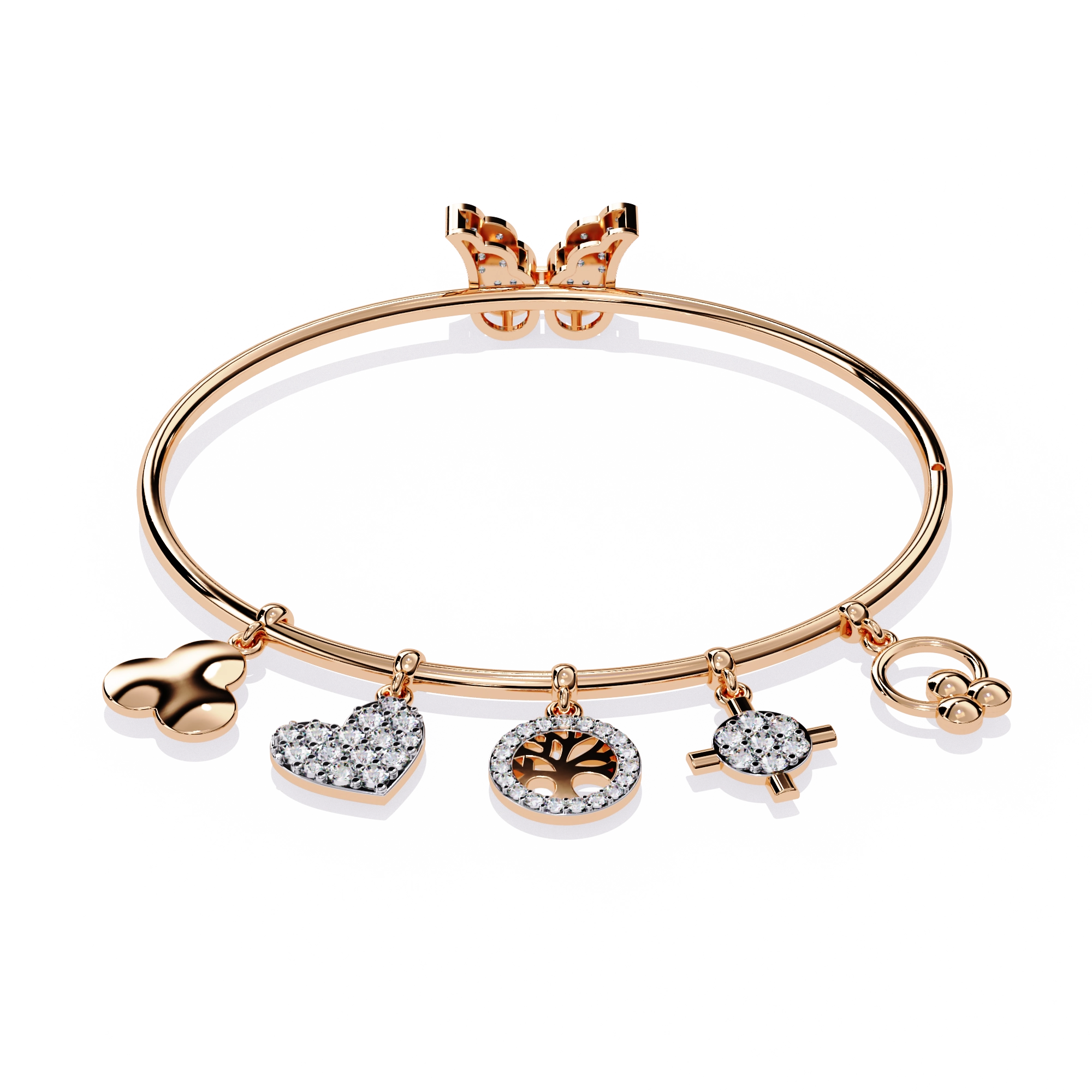 Charm Bangle Bracelet
