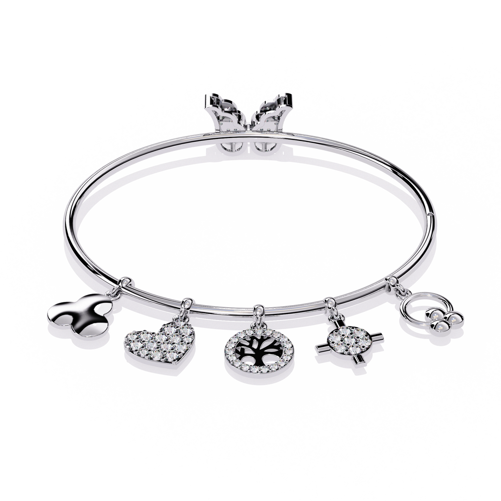 Charm Bangle Bracelet