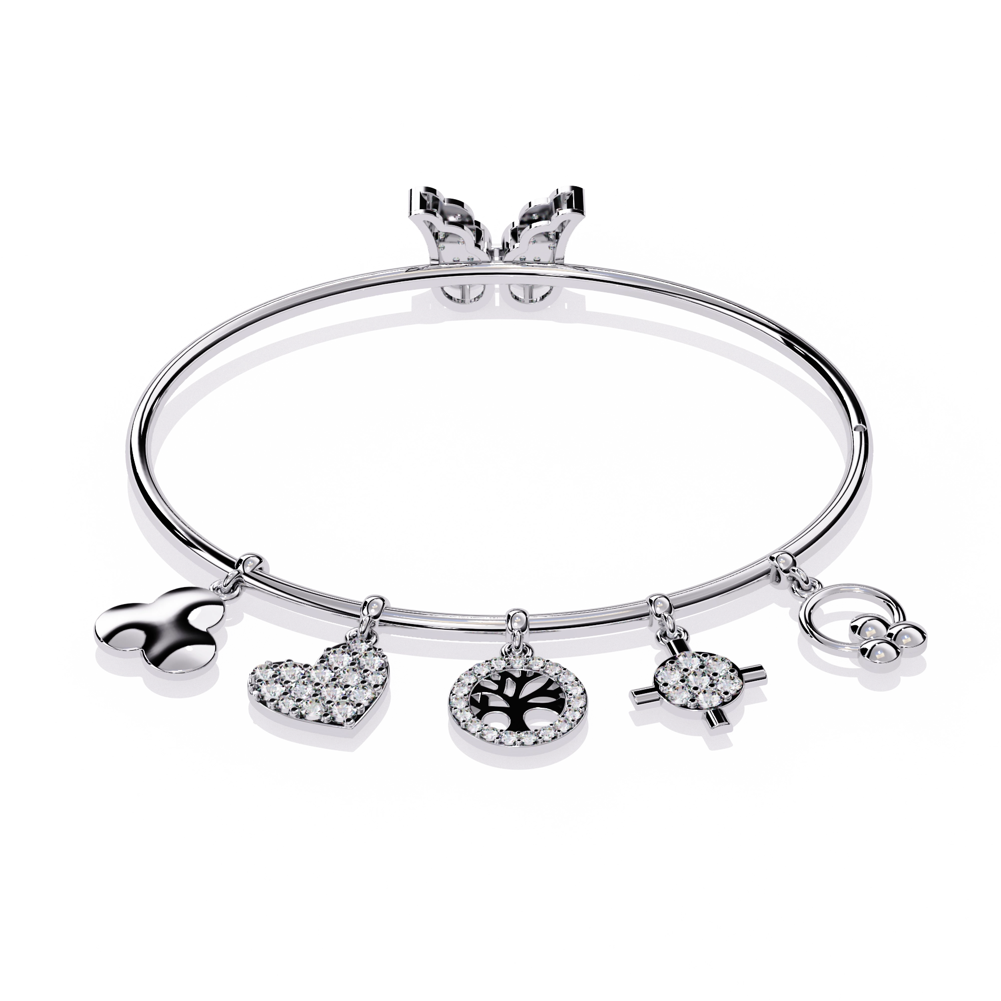 Charm Bangle Bracelet