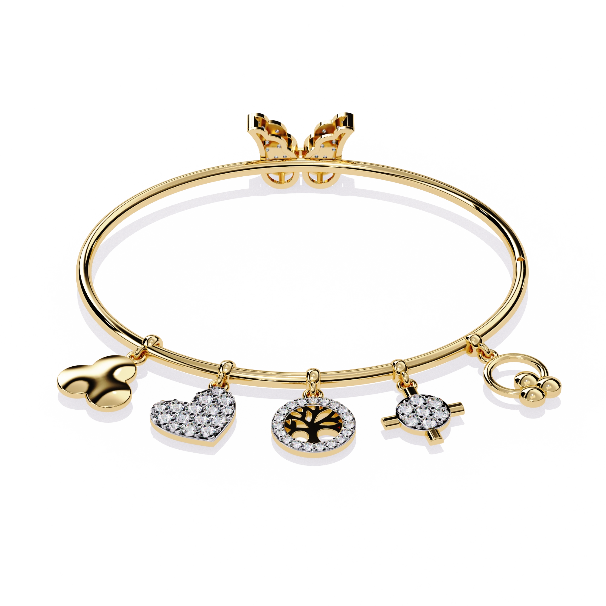 Charm Bangle Bracelet