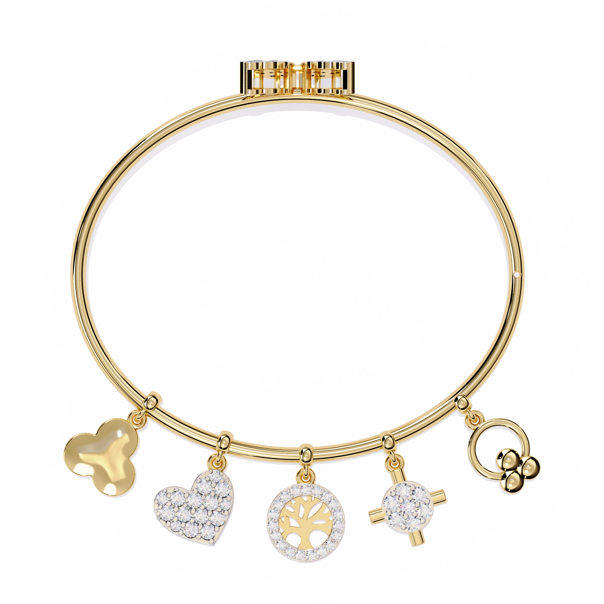 Charm Bangle Bracelet