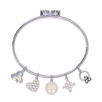 Charm Bangle Bracelet