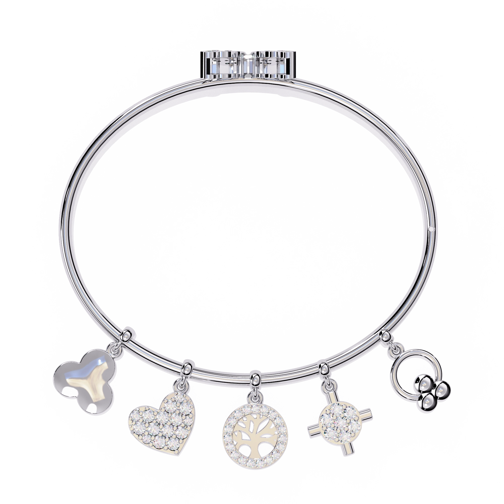 Charm Bangle Bracelet