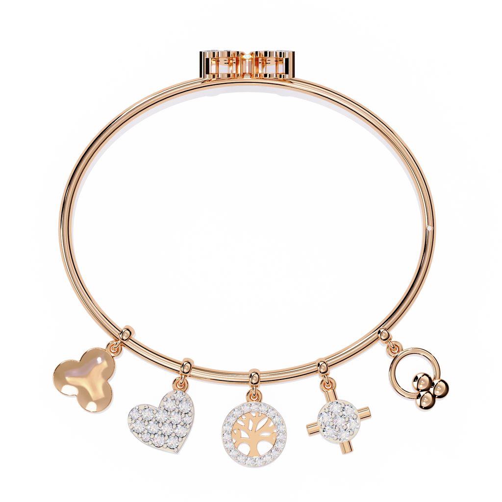 Charm Bangle Bracelet