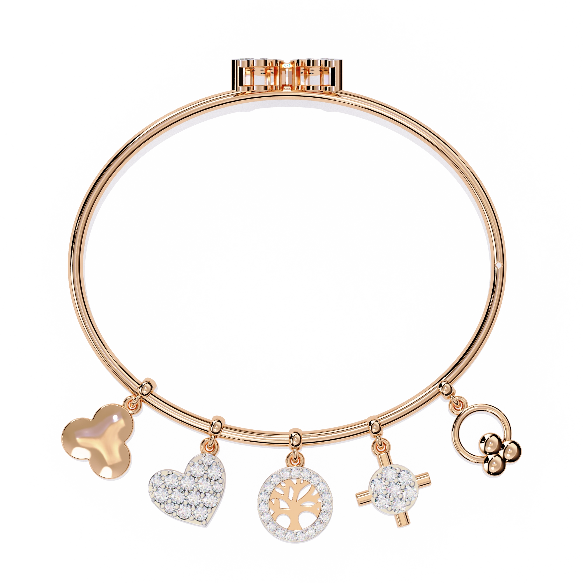 Charm Bangle Bracelet
