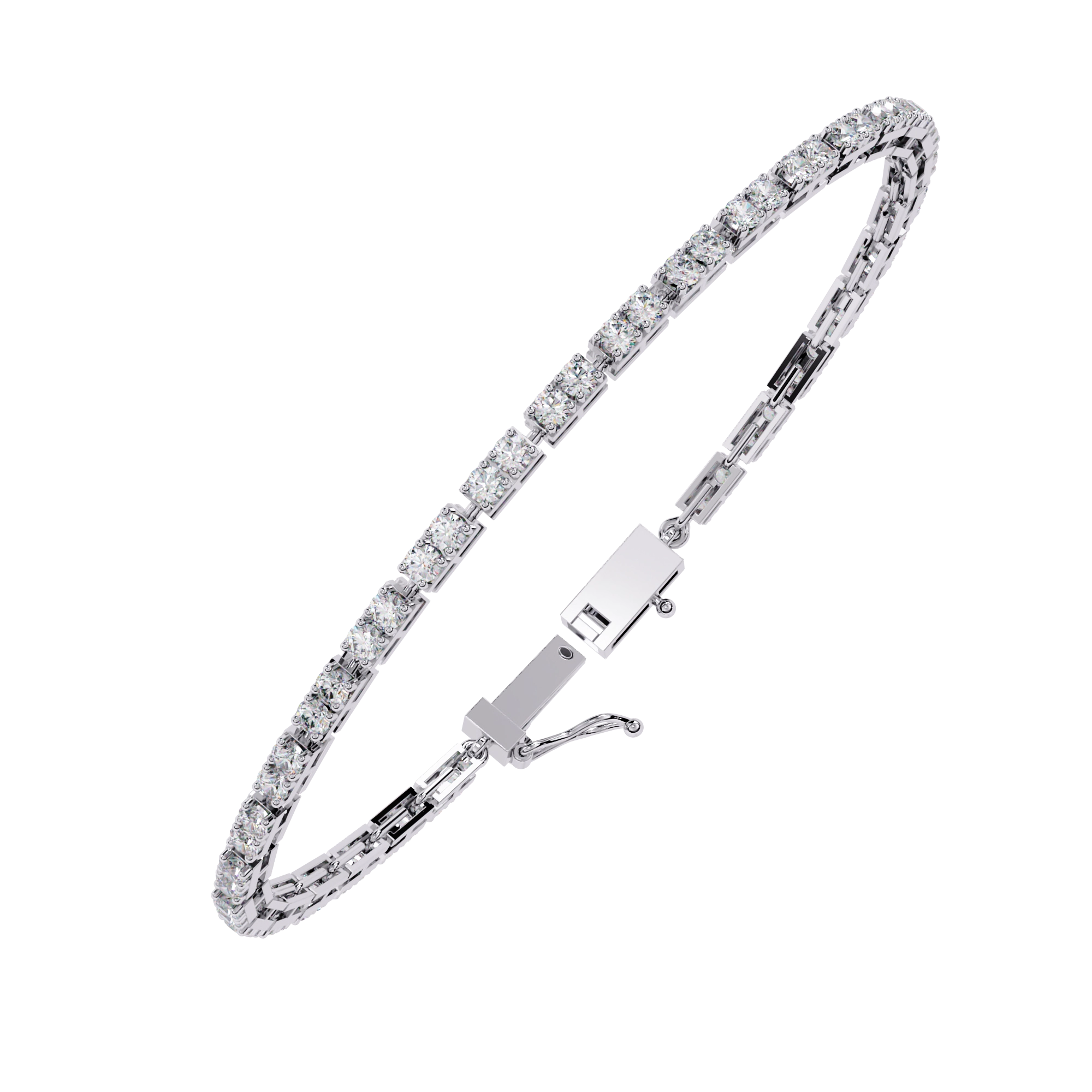 Slim Diamond Bangle