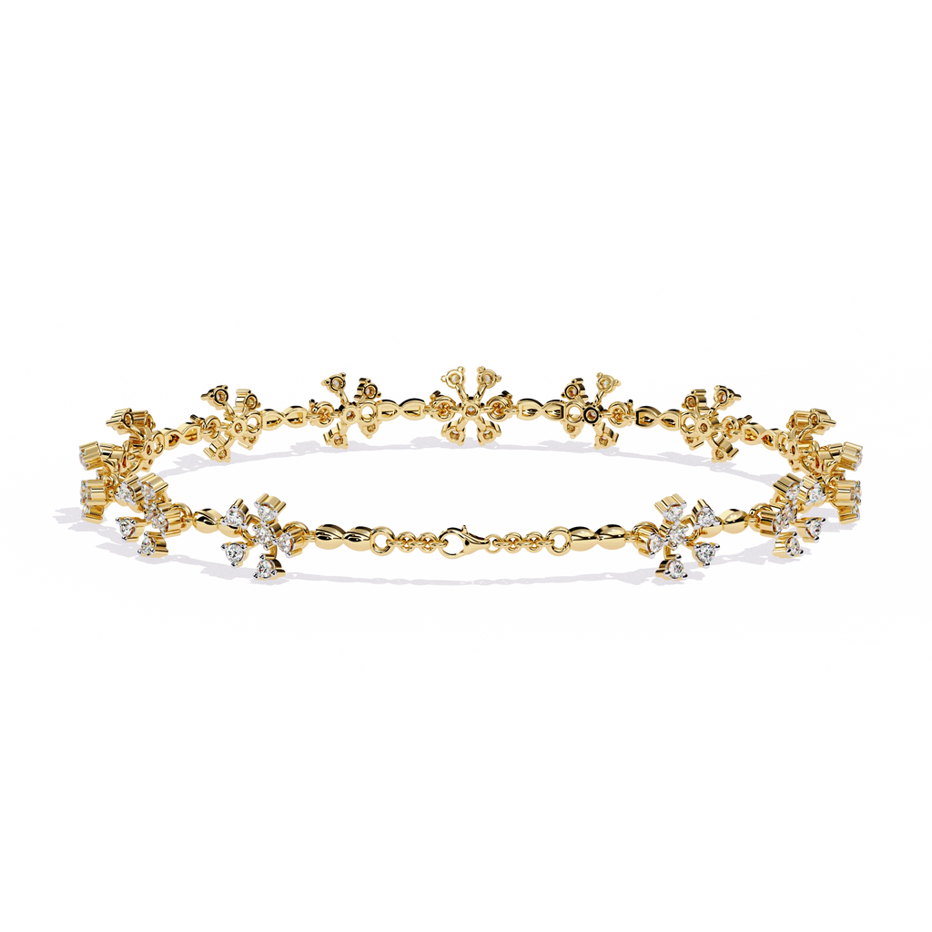 Floral Diamond Bracelet
