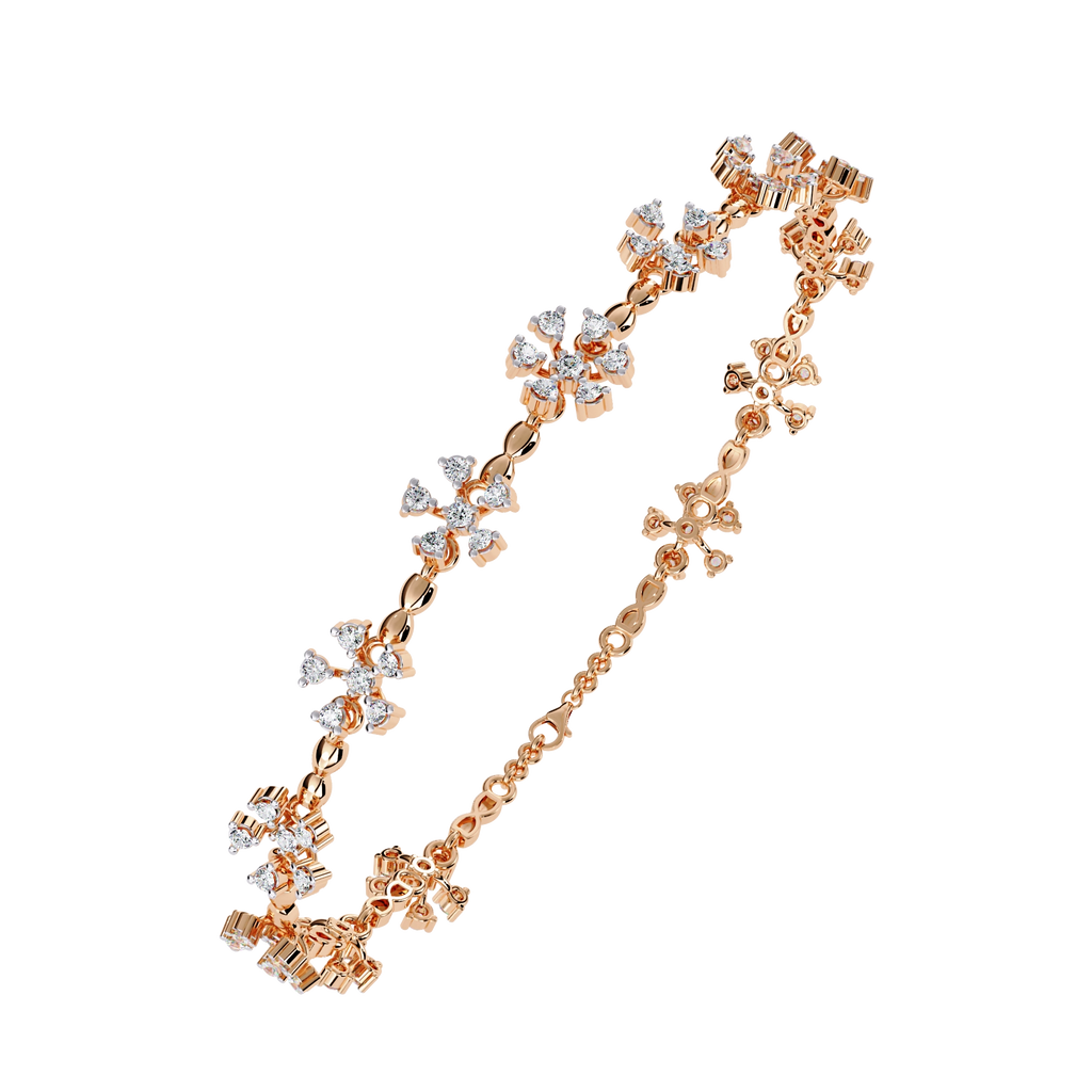 Floral Diamond Bracelet
