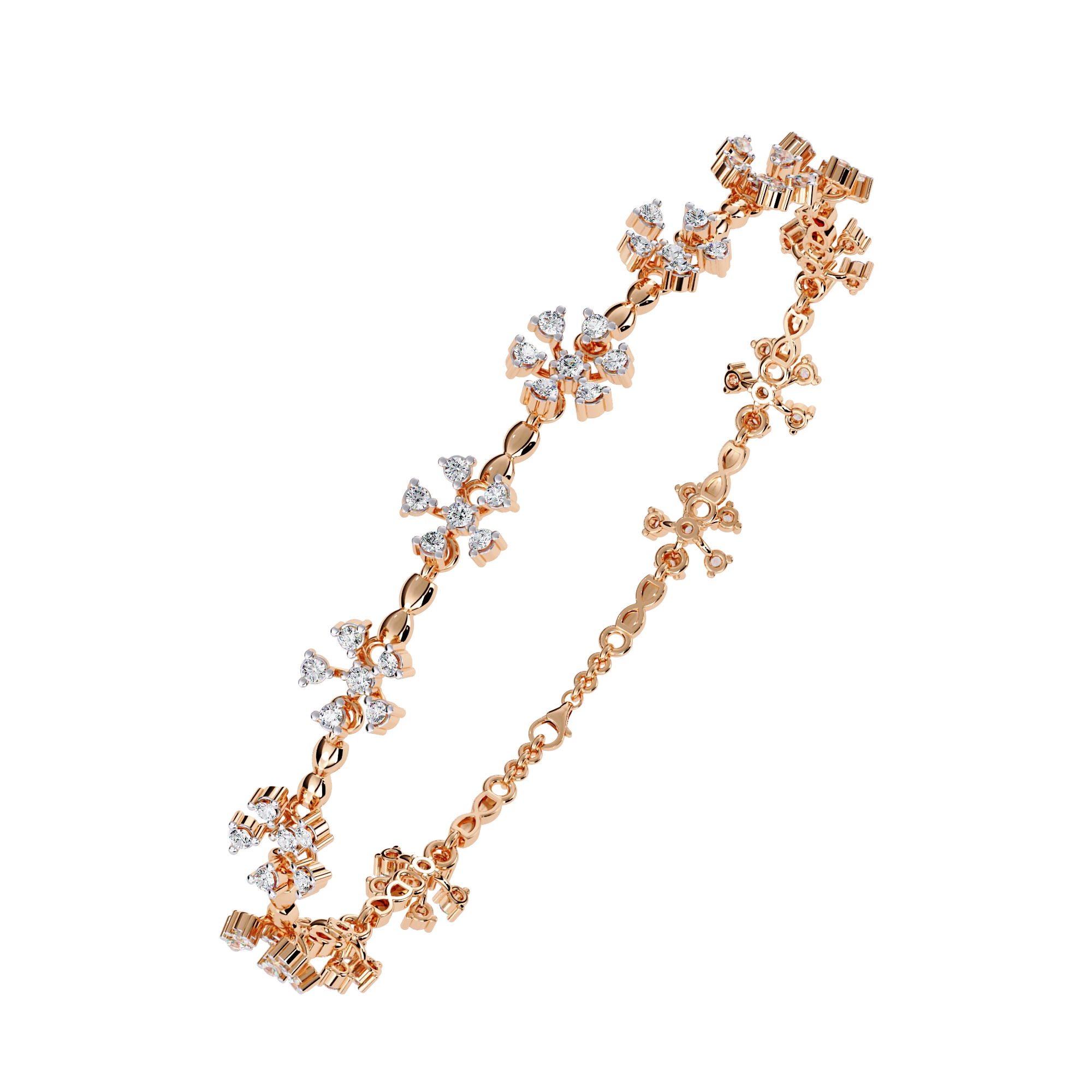 Floral Diamond Bracelet