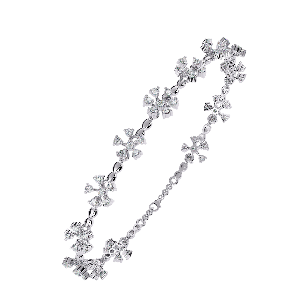 Floral Diamond Bracelet