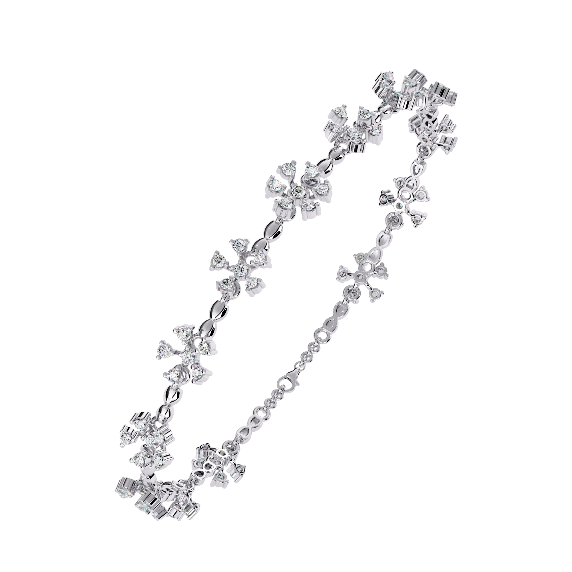 Floral Diamond Bracelet