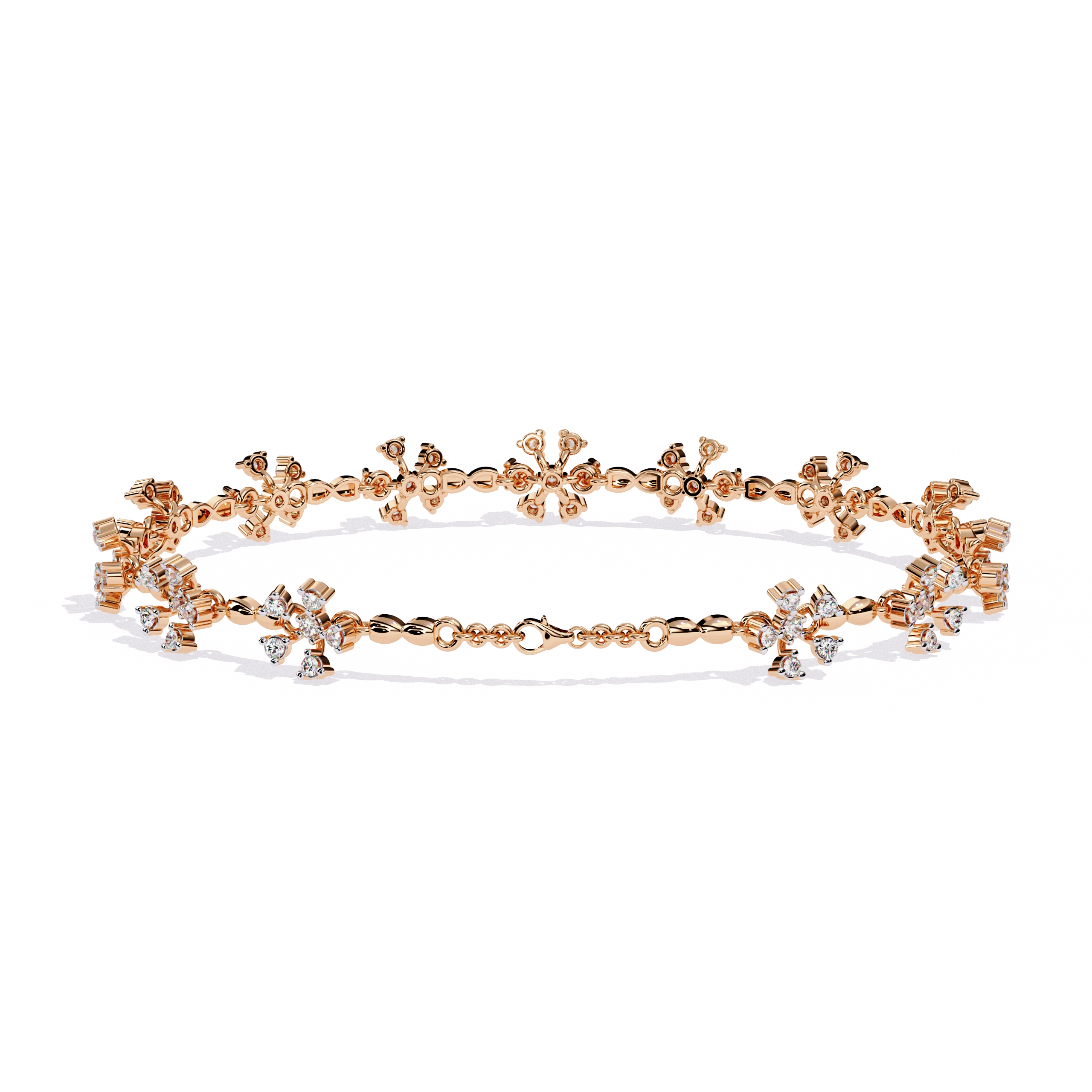 Floral Diamond Bracelet