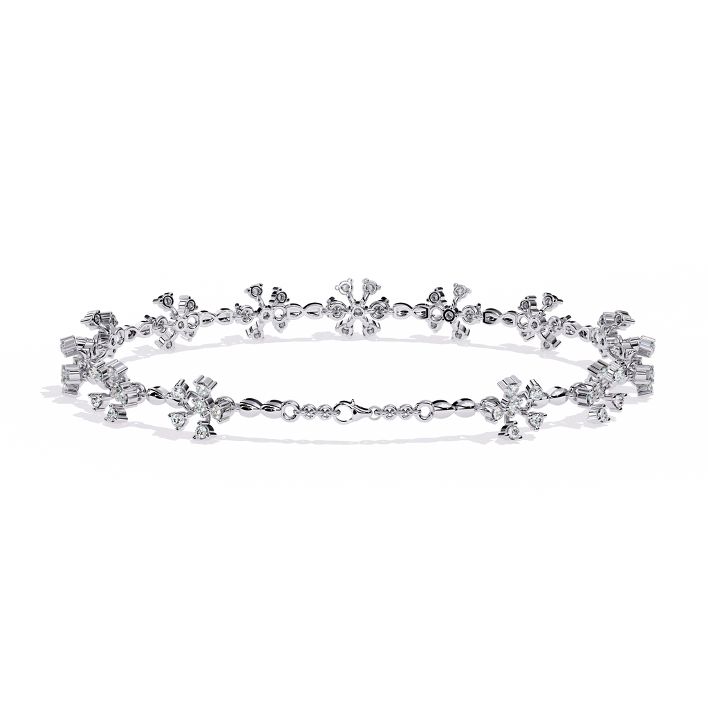 Floral Diamond Bracelet