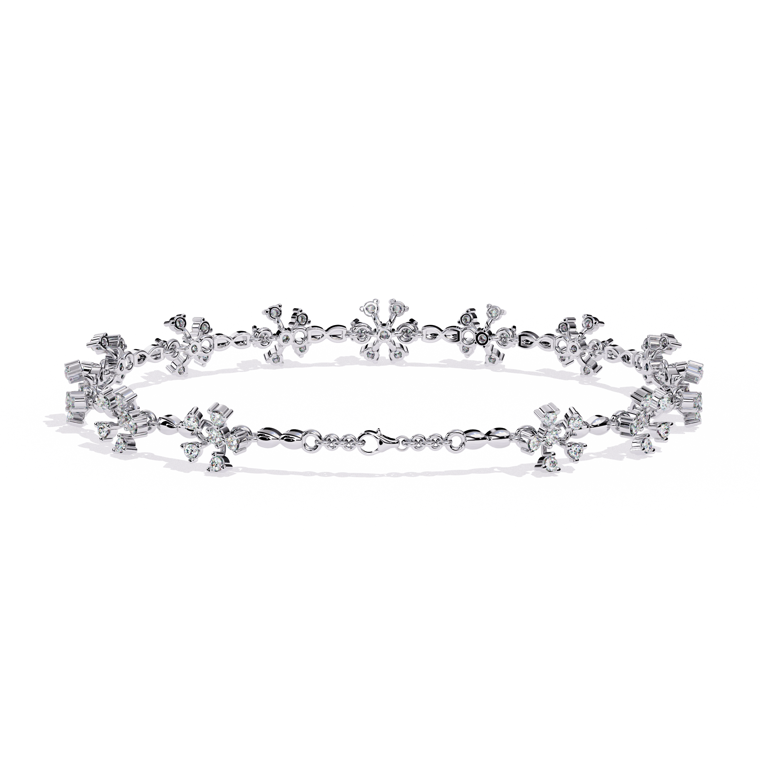 Floral Diamond Bracelet
