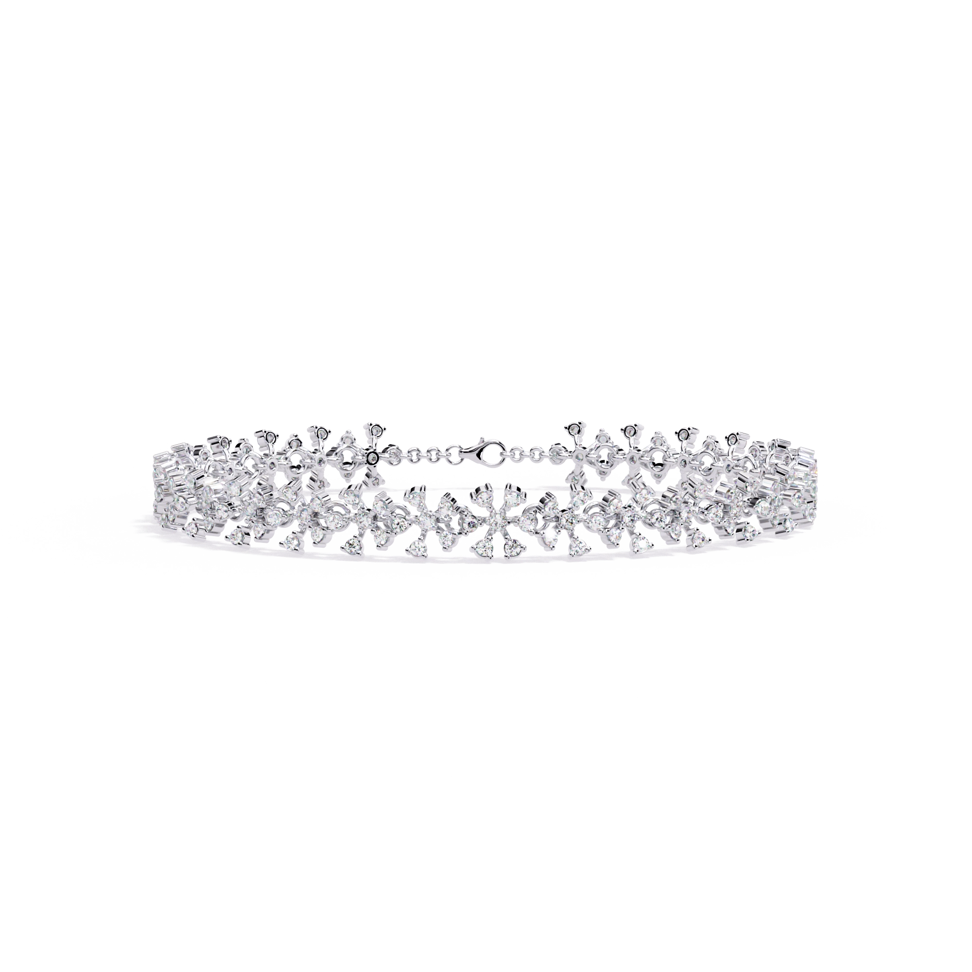Multi-Row Diamond Bracelet