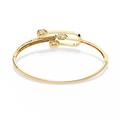 Modern Open Diamond Bangle