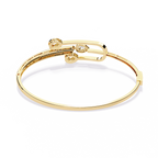 Modern Open Diamond Bangle