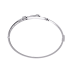 Modern Open Diamond Bangle