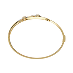 Modern Open Diamond Bangle
