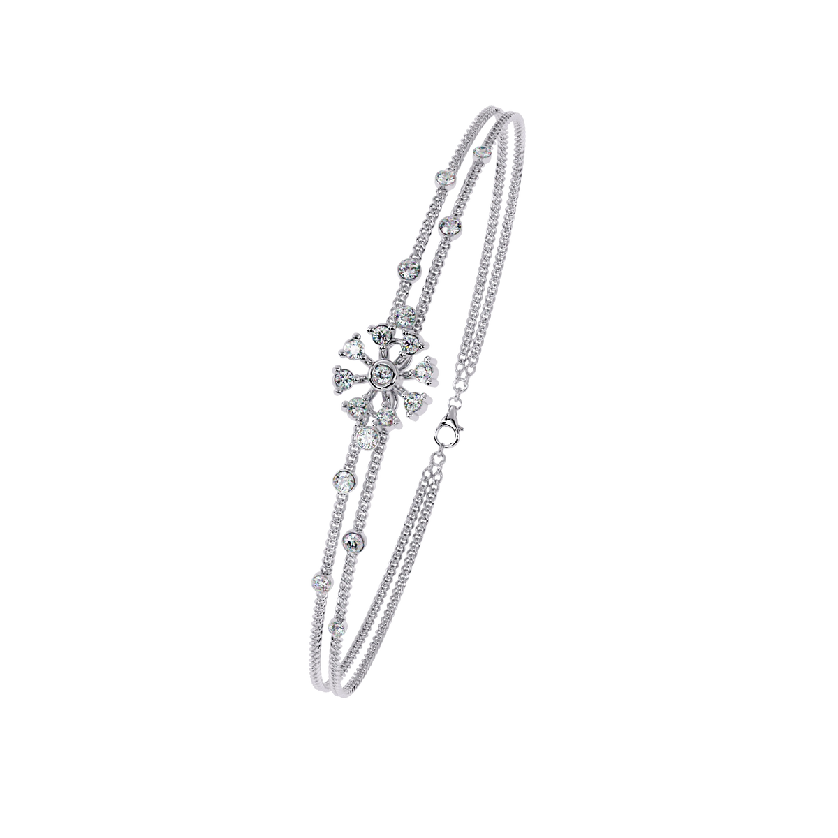 Layered Diamond Bracelet