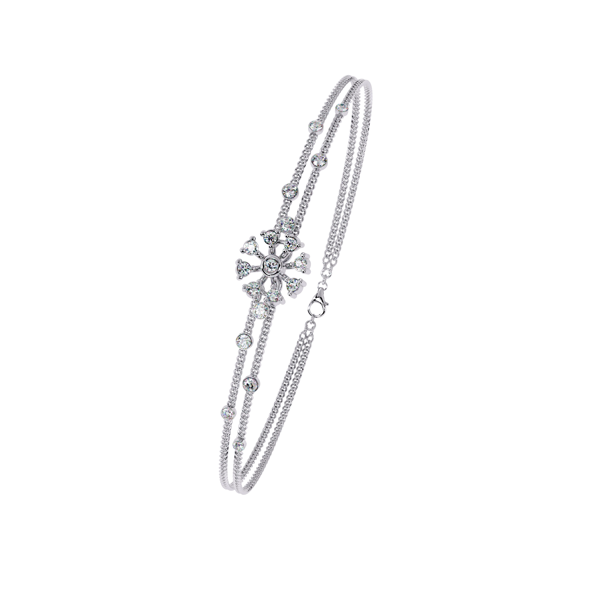 Layered Diamond Bracelet