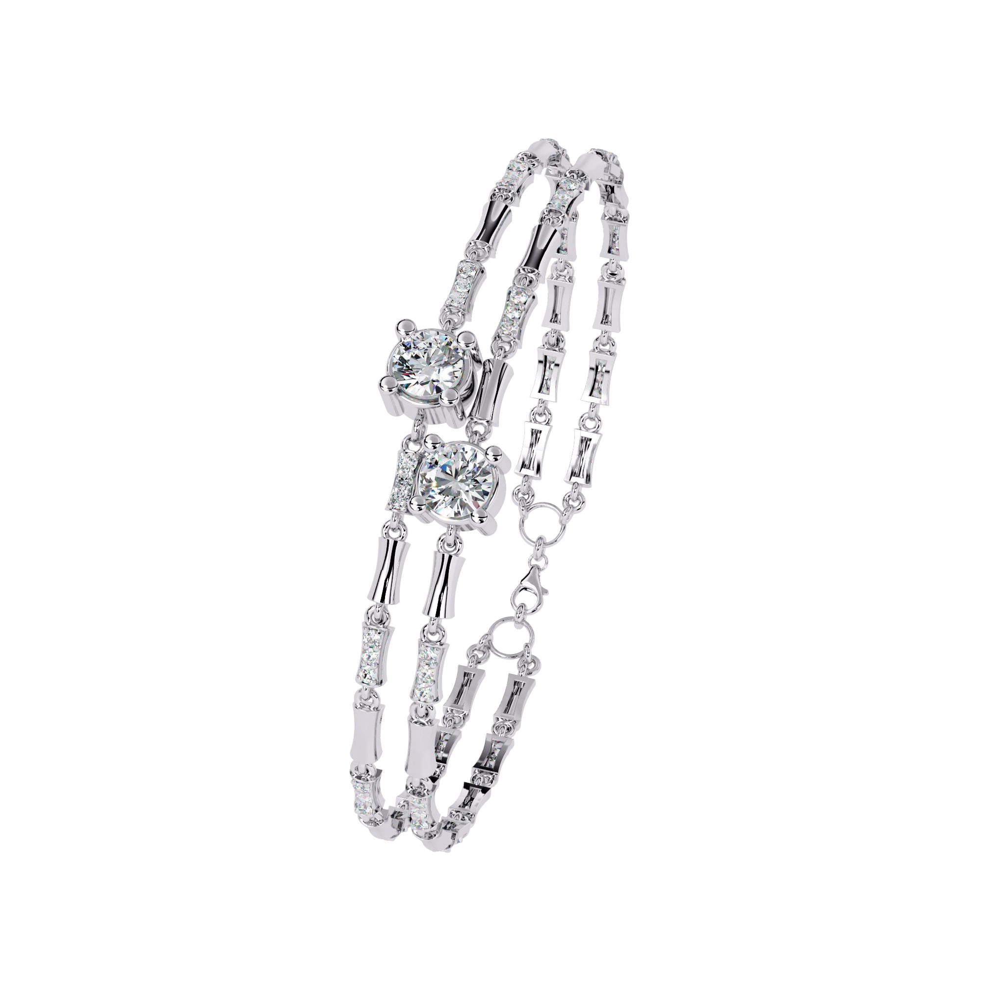 Multi-Layer Diamond Bracelet