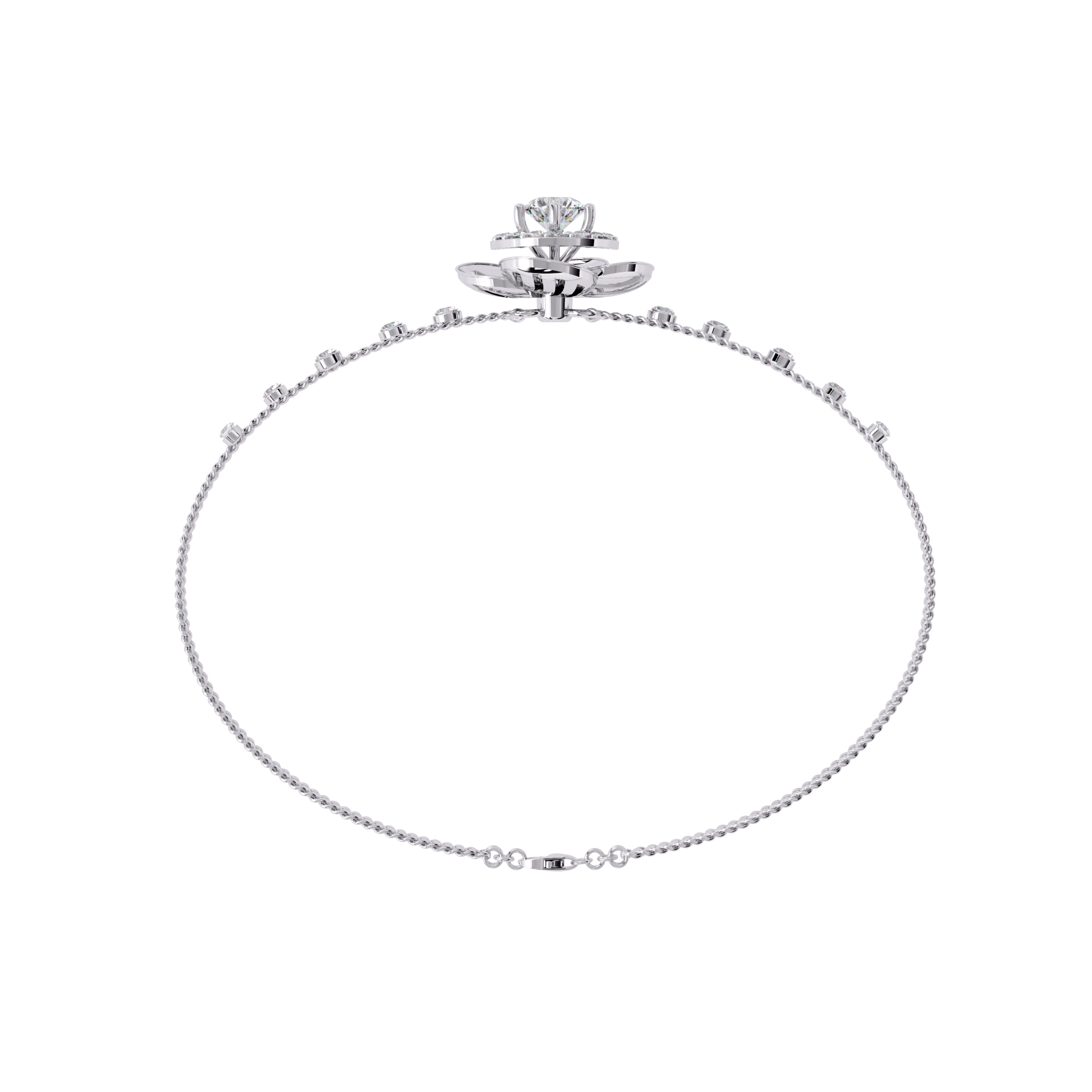 Floral Diamond Bracelet
