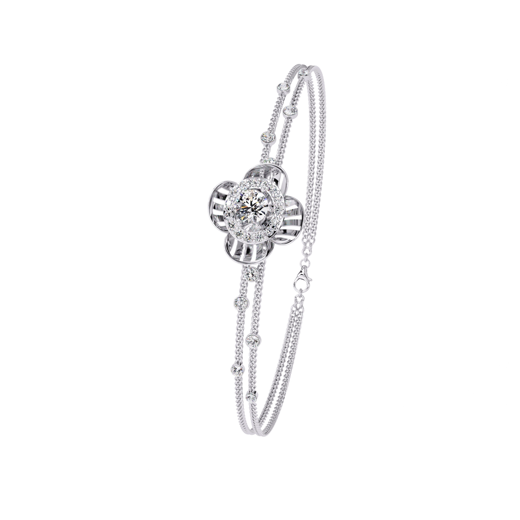 Floral Diamond Bracelet