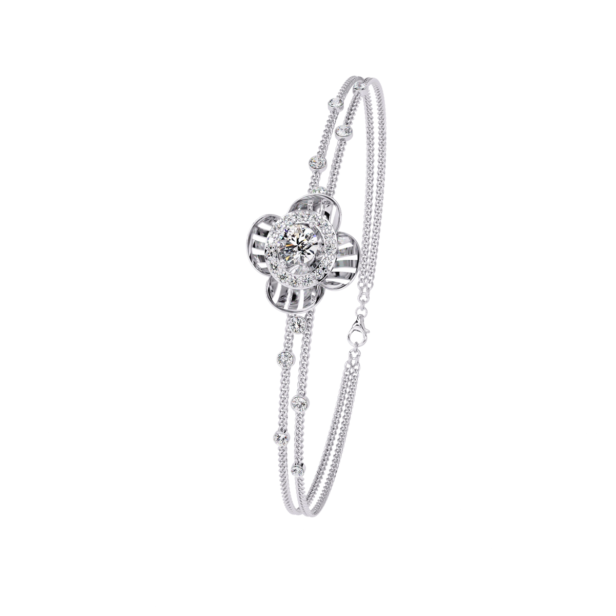 Floral Diamond Bracelet