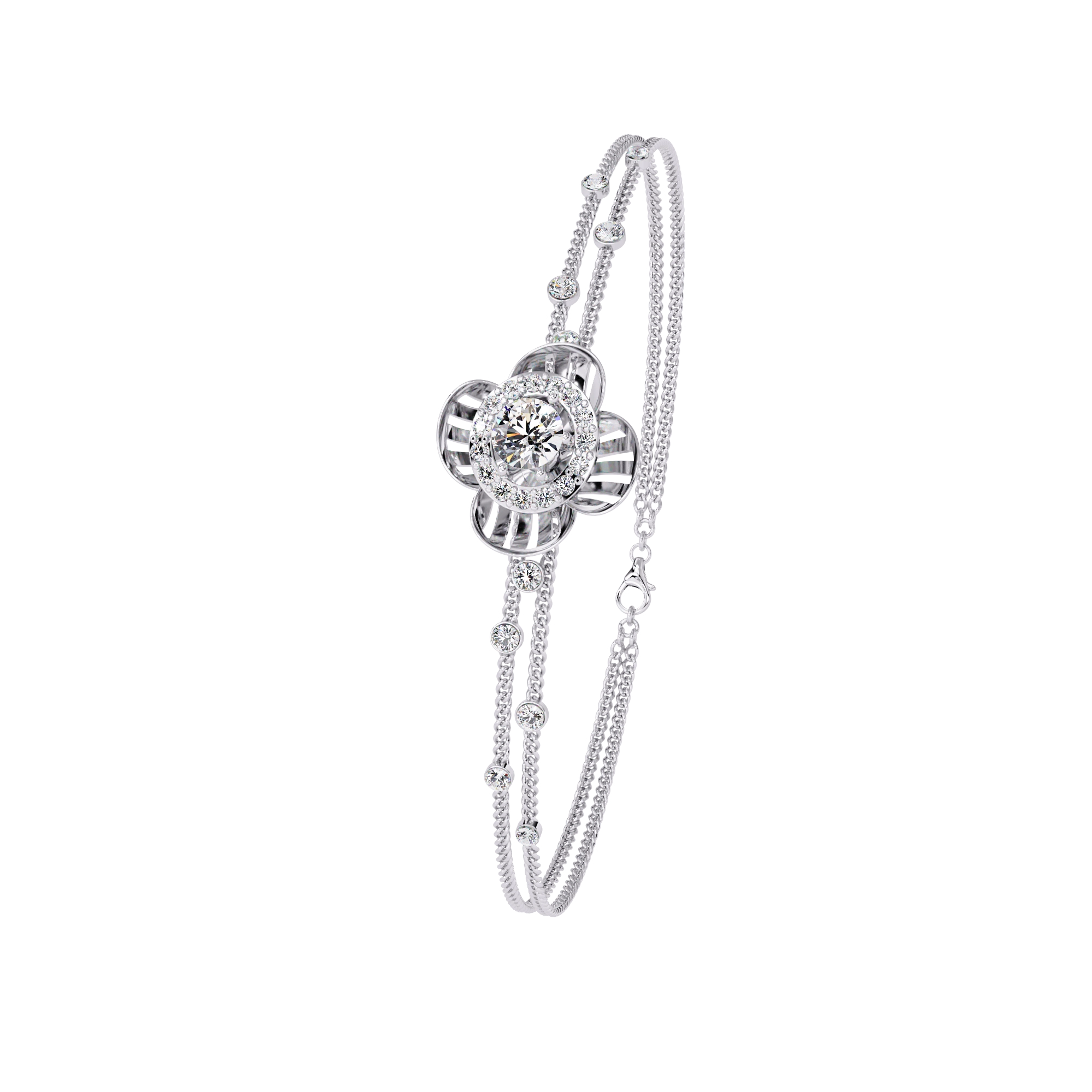 Floral Diamond Bracelet