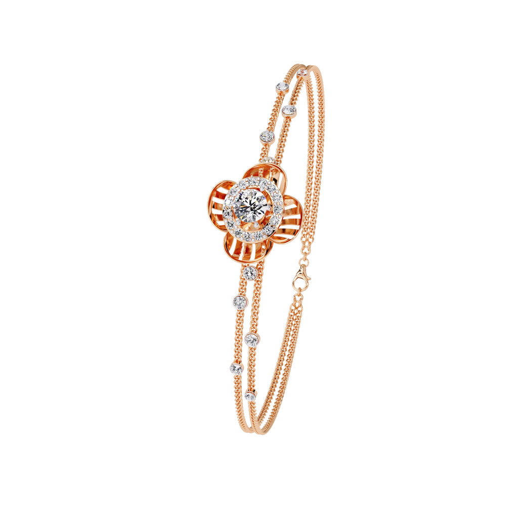 Floral Diamond Bracelet