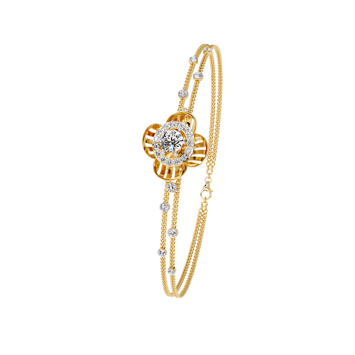 Floral Diamond Bracelet
