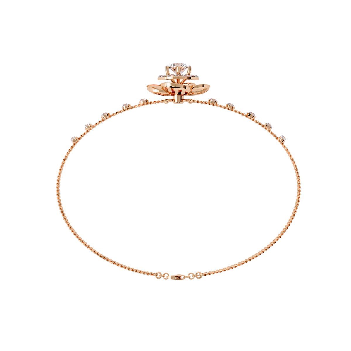 Floral Diamond Bracelet
