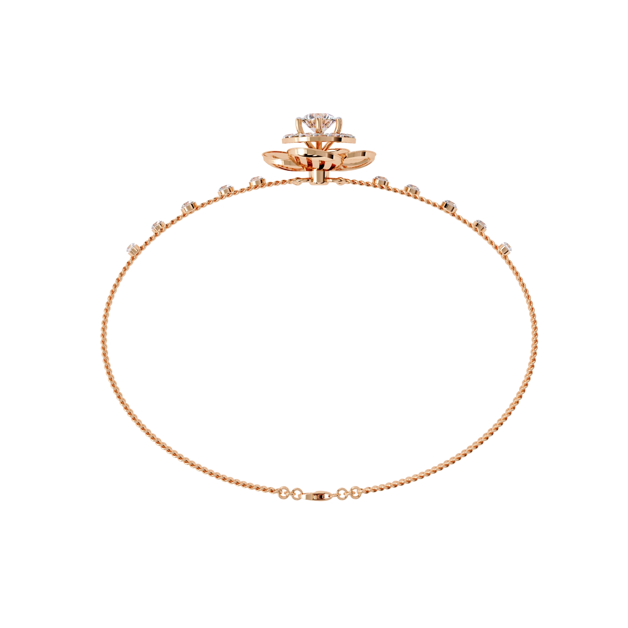 Floral Diamond Bracelet