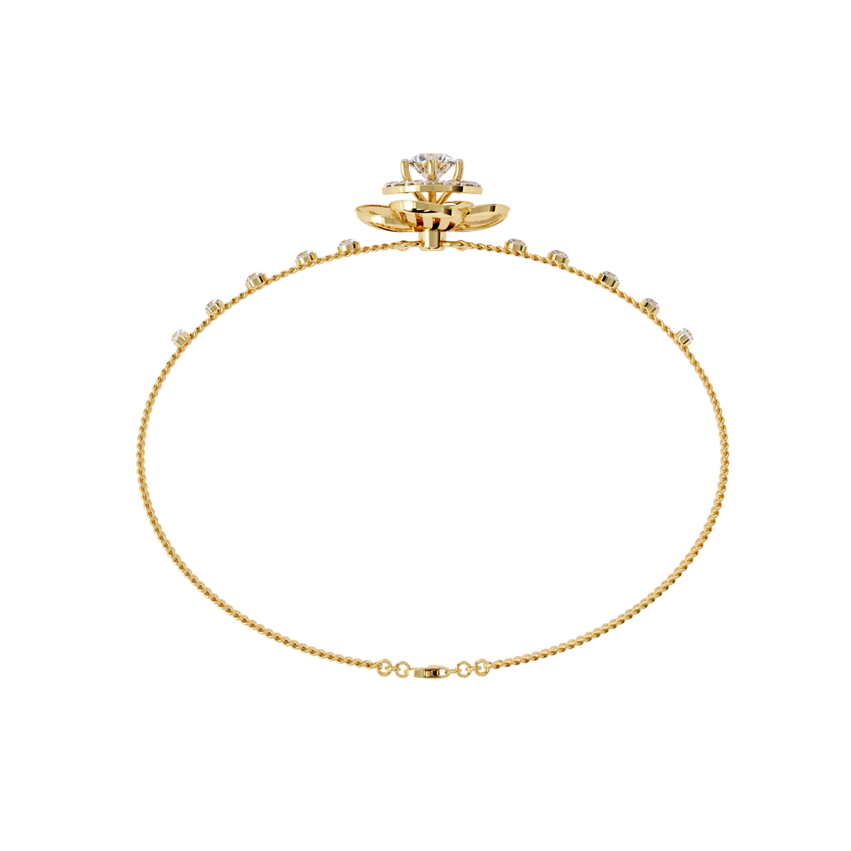 Floral Diamond Bracelet