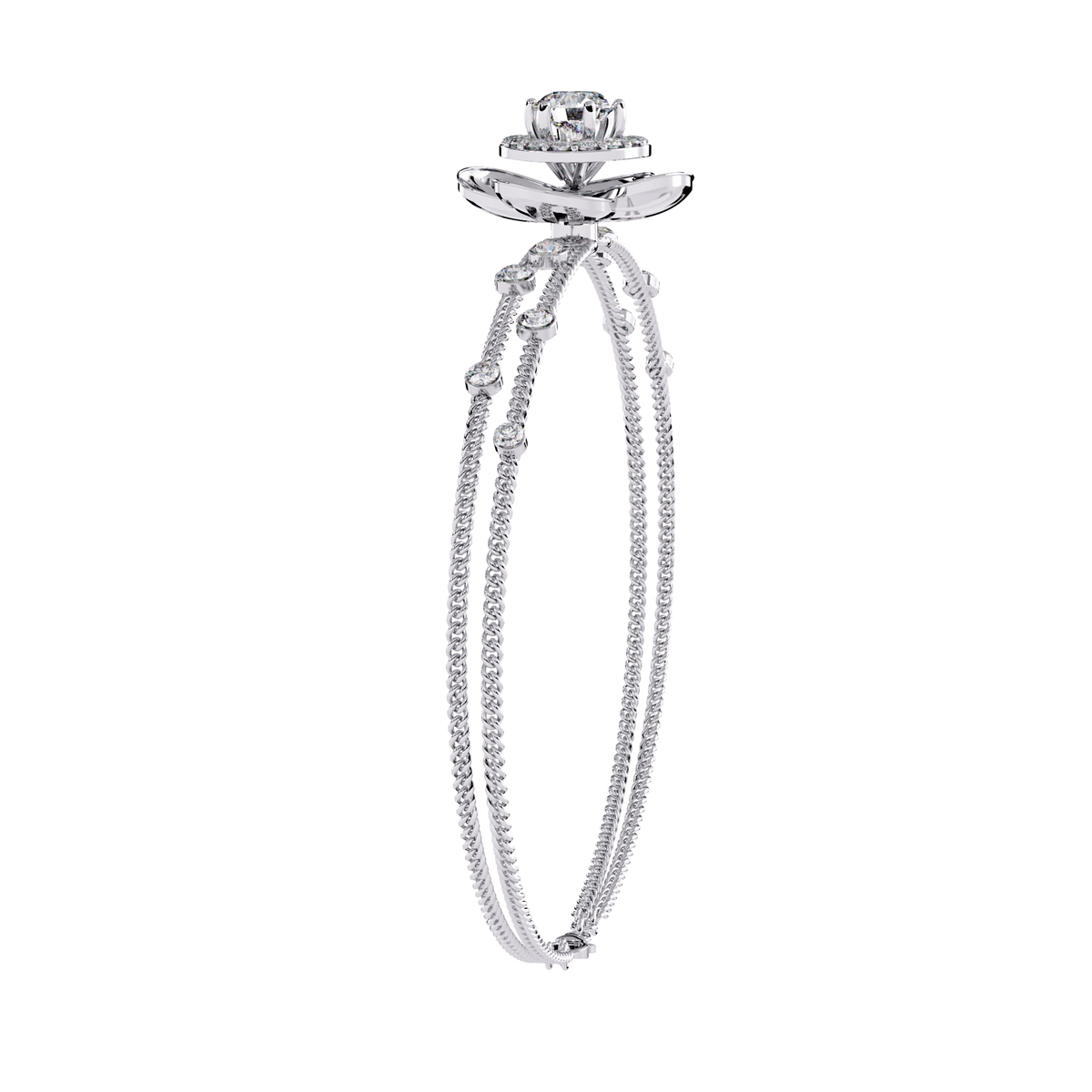 Floral Diamond Bracelet