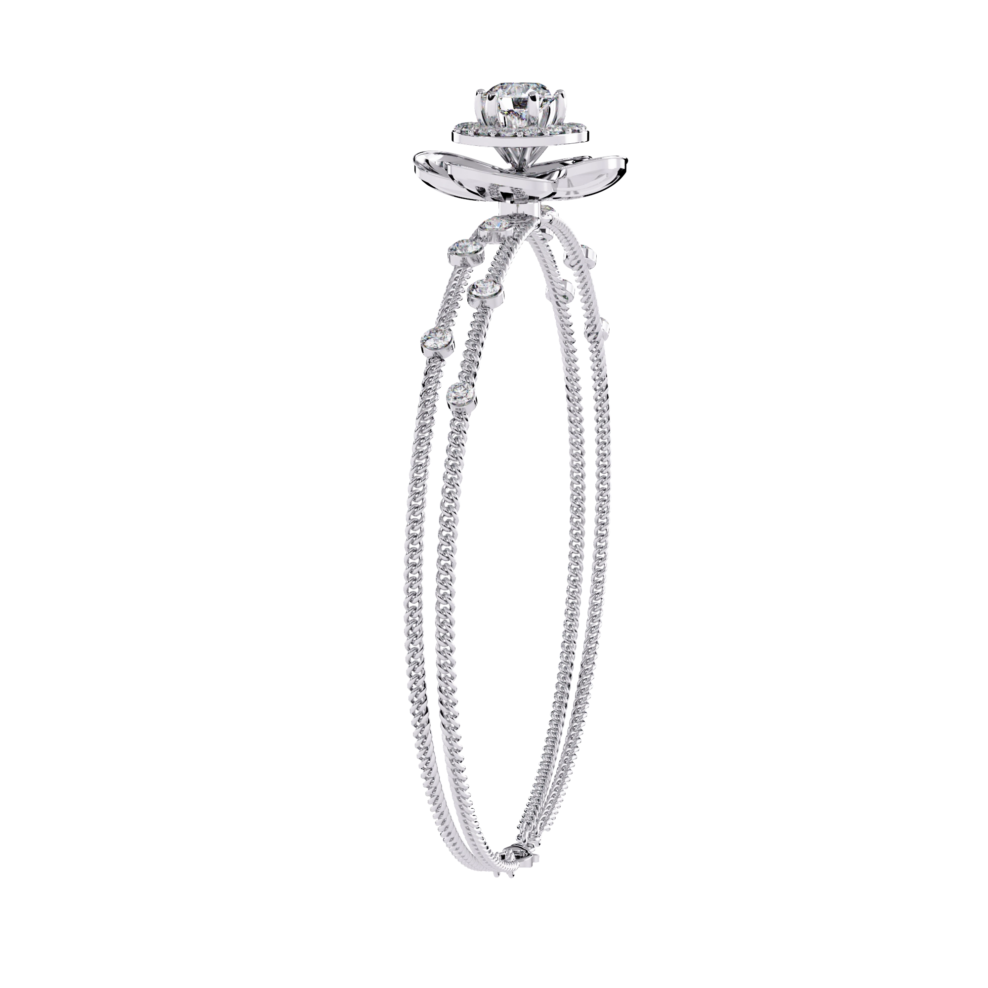 Floral Diamond Bracelet