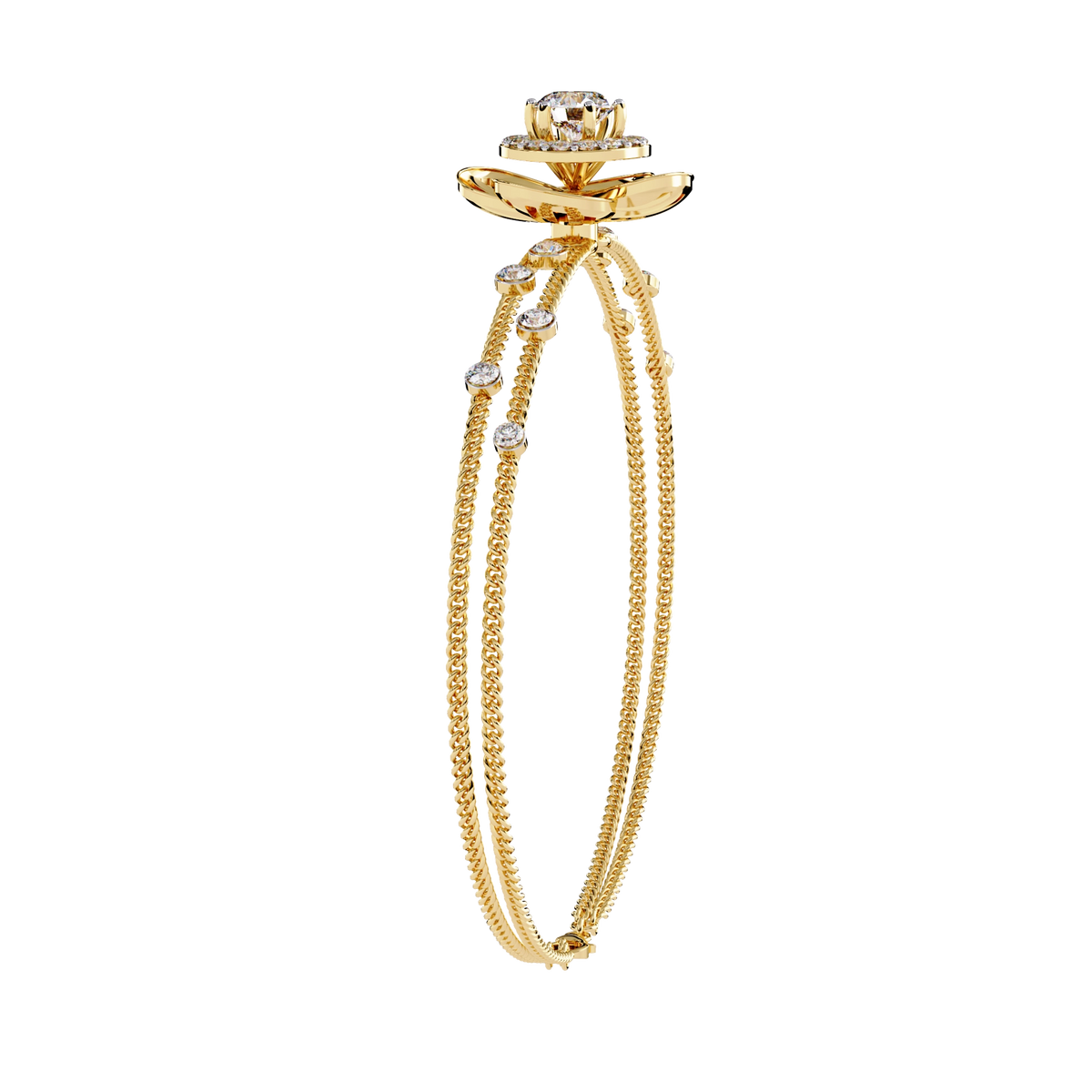 Floral Diamond Bracelet