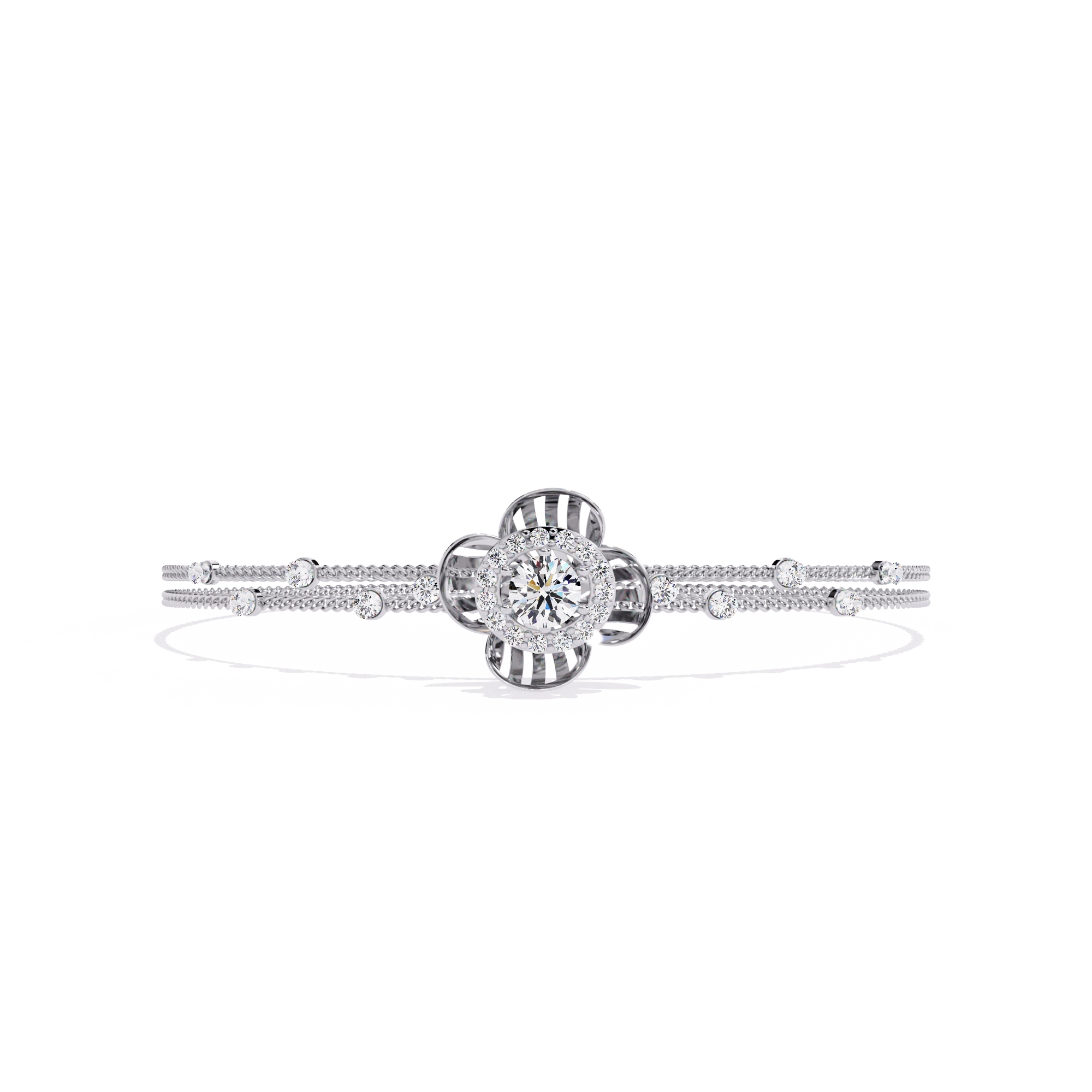 Floral Diamond Bracelet