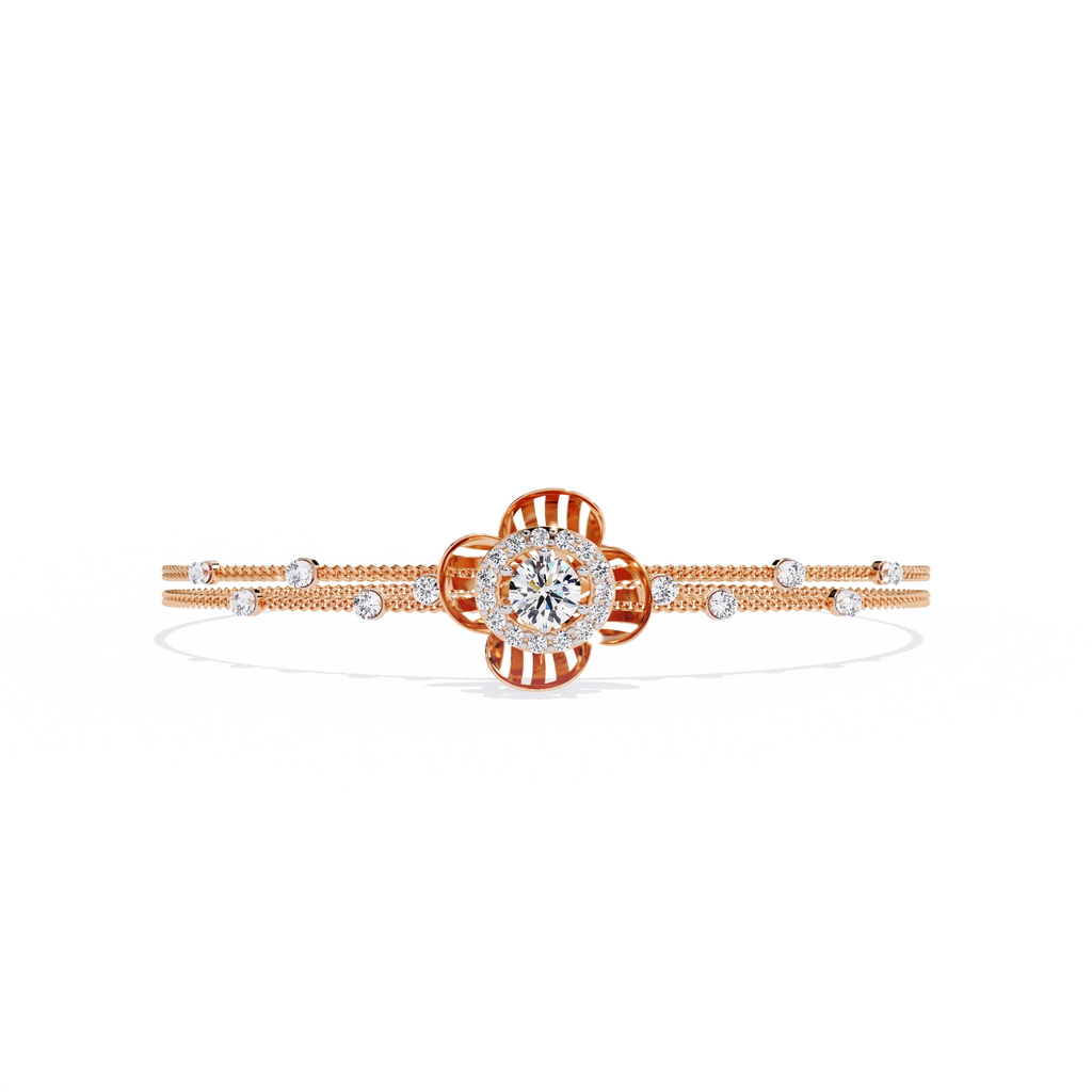 Floral Diamond Bracelet