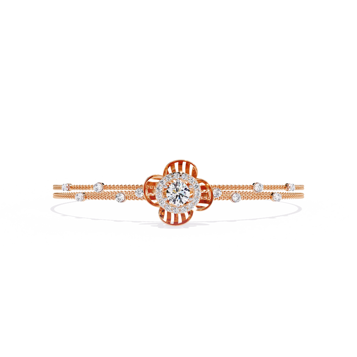 Floral Diamond Bracelet