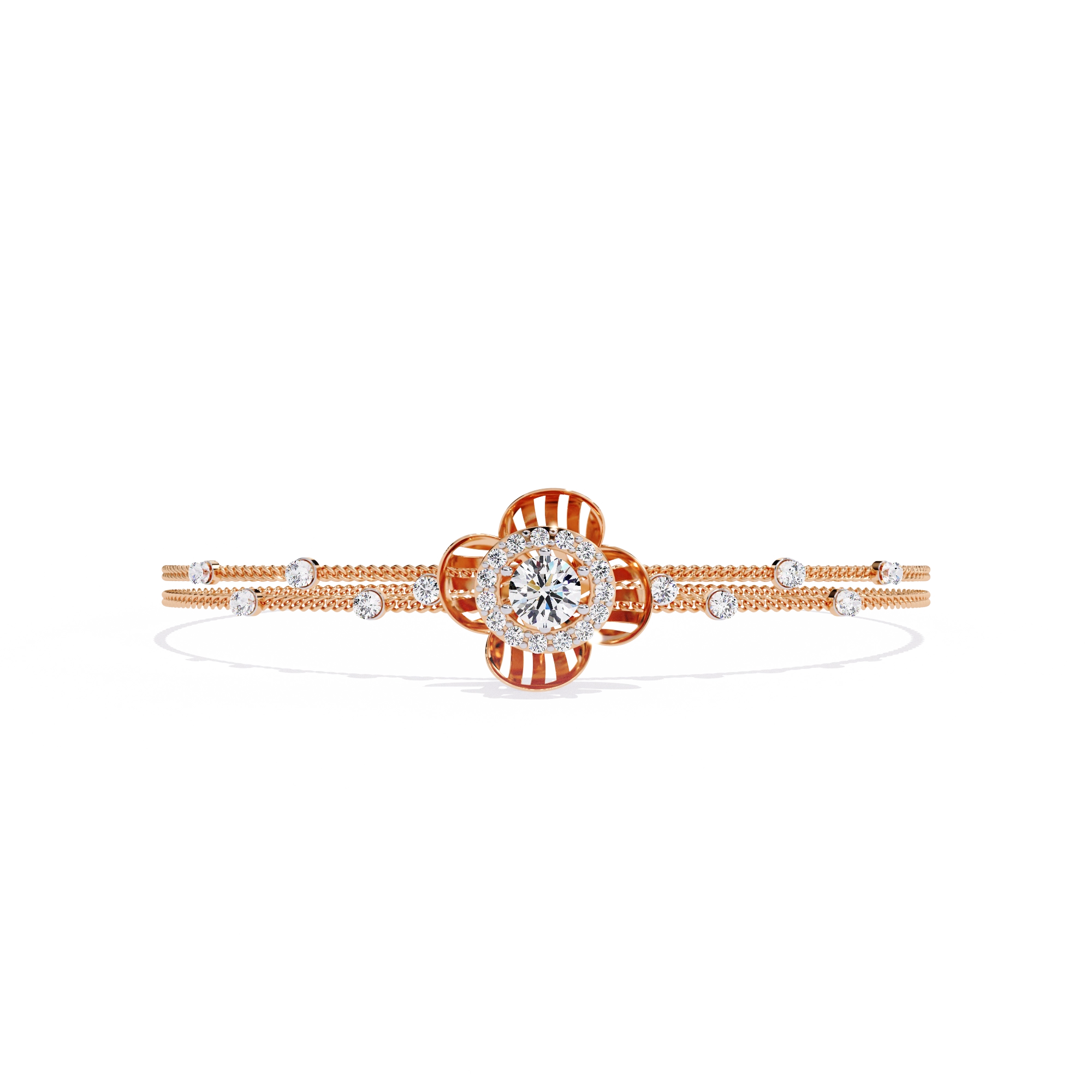 Floral Diamond Bracelet