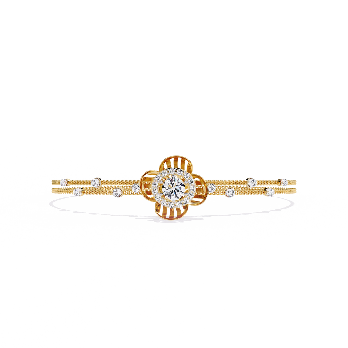 Floral Diamond Bracelet