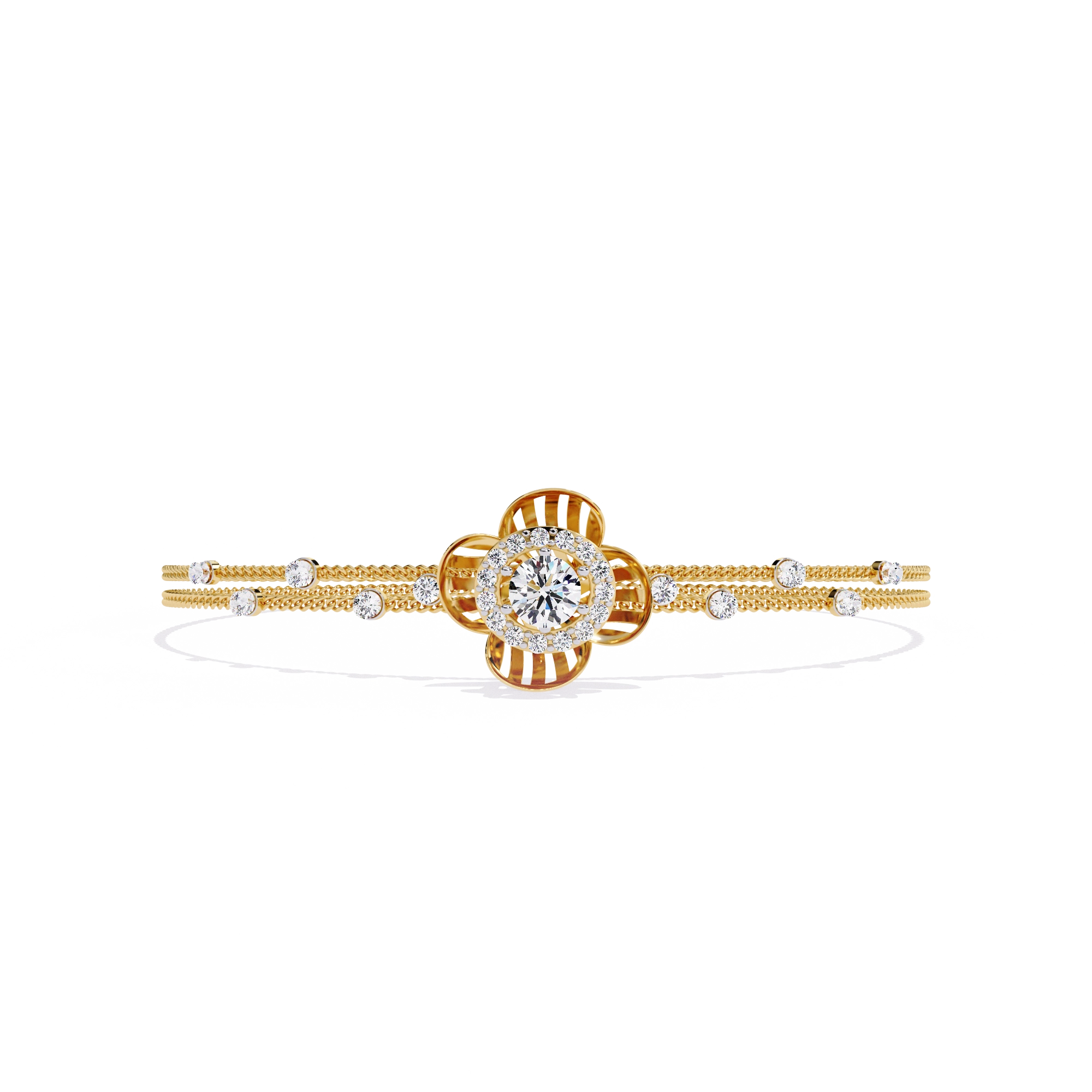 Floral Diamond Bracelet