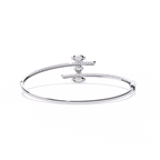 Dual Line Diamond Bangle