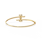 Dual Line Diamond Bangle